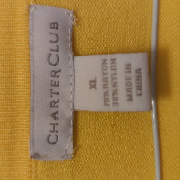Charter Club sweater yellow XL - Picture 2 of 3